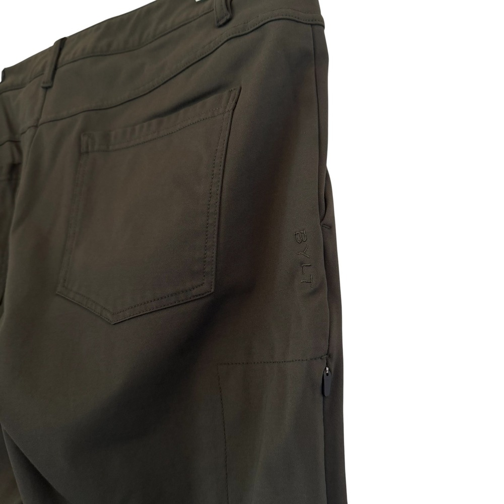 BYLT Premium Basics Everyday Pant 2.0 Dark Olive Green XXL Mens Stretch Chino - Picture 11 of 13